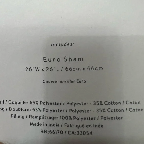 Anthropologie Textured Square Pillow Euro Sham, NIP - Picture 4 of 5